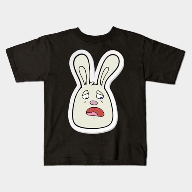 The Rabbit Simon Sticker Kids T-Shirt by MoGaballah